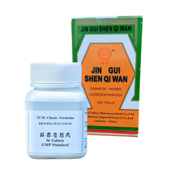 Er Long Zuo Ci Wan and Jin Gui Shen Qi Wan for Tinnitus (Ear Ringing)